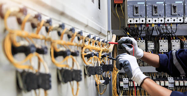 Professional Electrician technician working in Conroe, TX